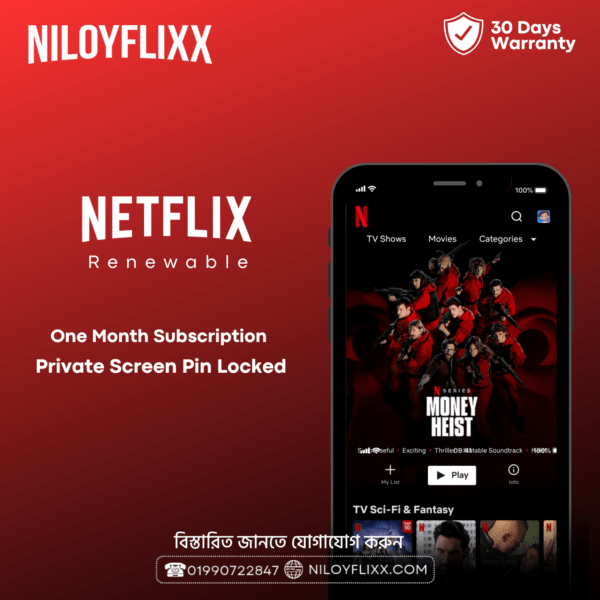 Netflix One Profile Subscription Price In BD
